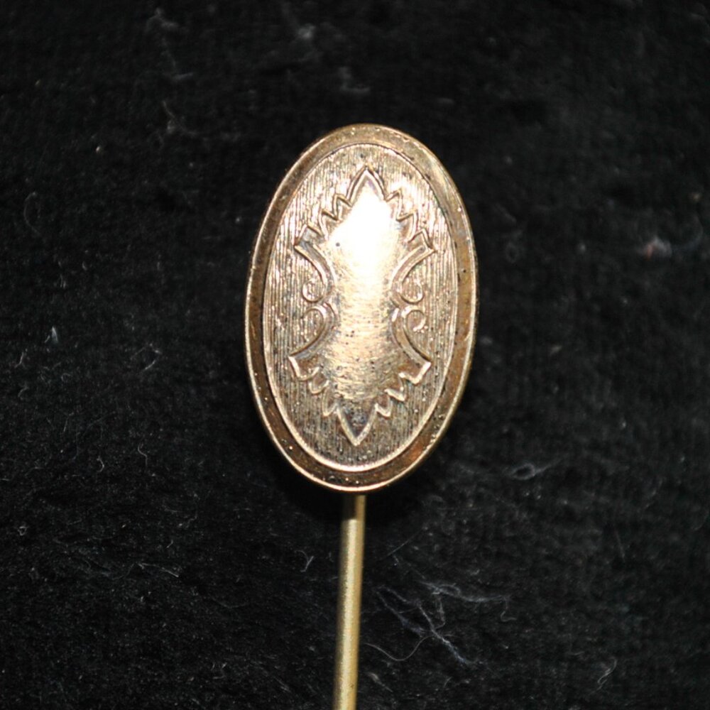 Antique Horton, Angell & Co. Engraved Edwardian Gold-filled Stick / Tie Pin